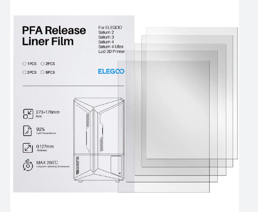 Elegoo PFA (nFEP) Film